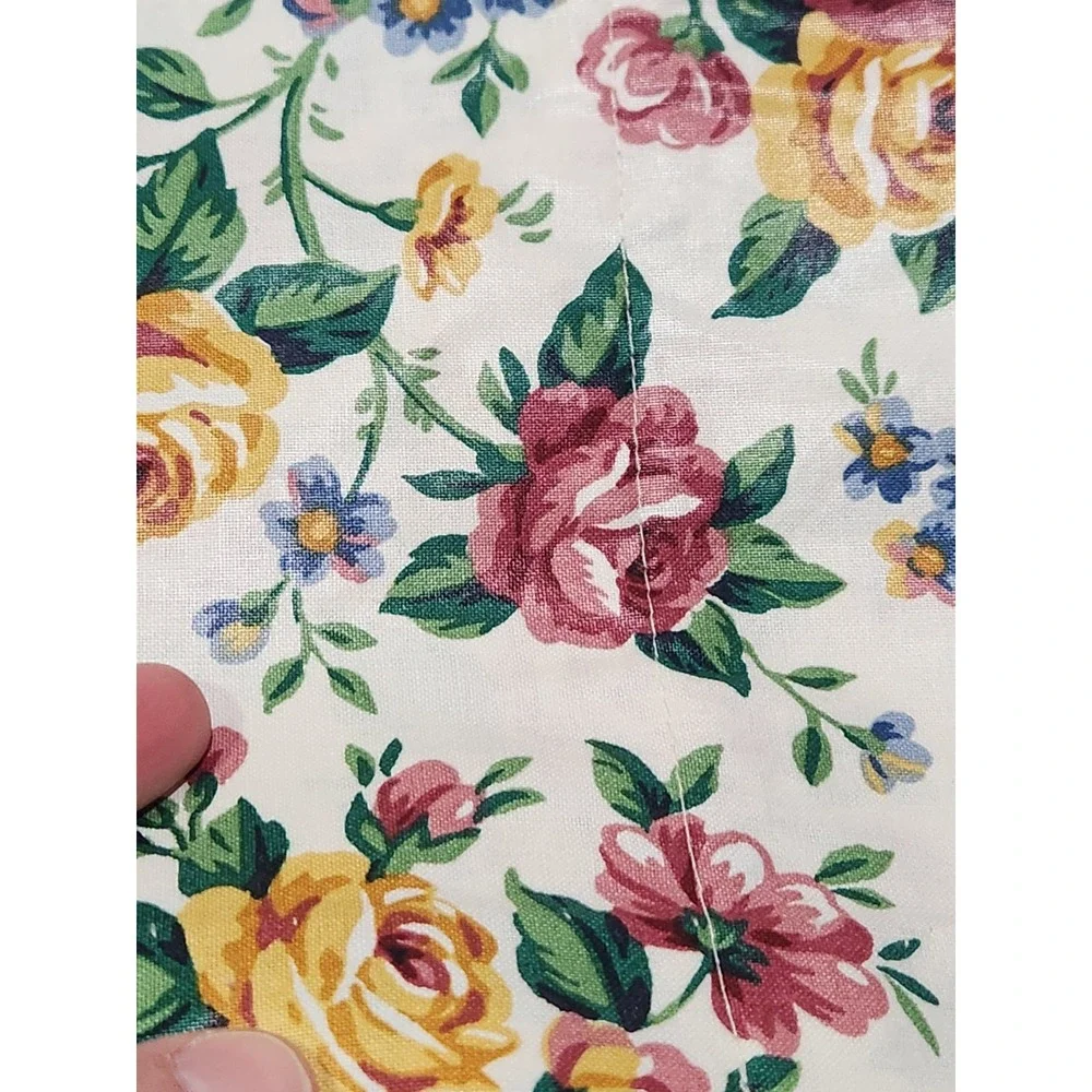 Longaberger Garden Splendor Floral Valances Cottagecore 74